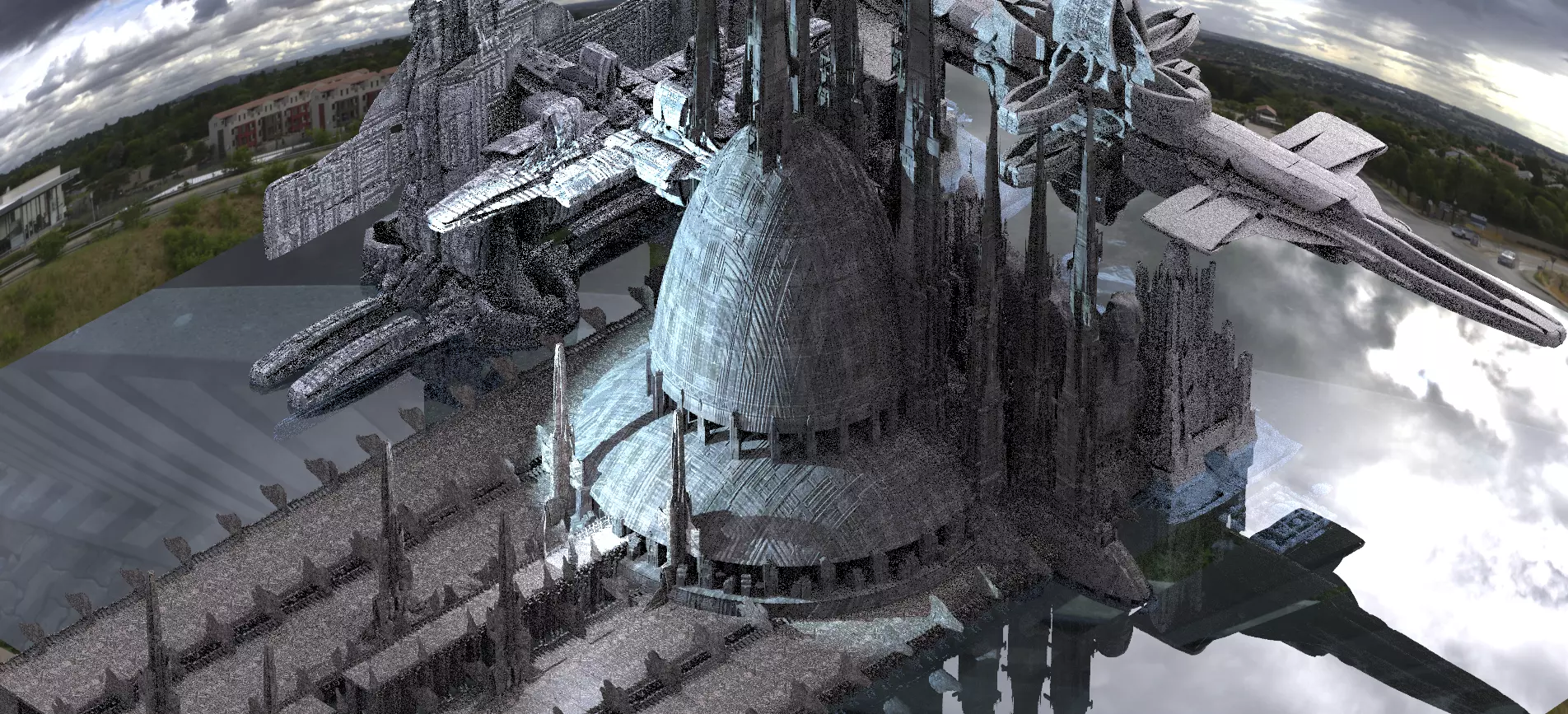 Advanced High Civilization winter Kit bash extended 3D model