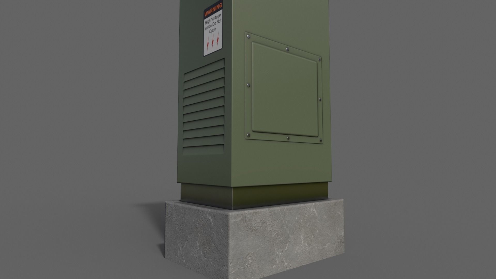 PBR Electric Box V2-Clean-Rusty Low-poly 3D model_17