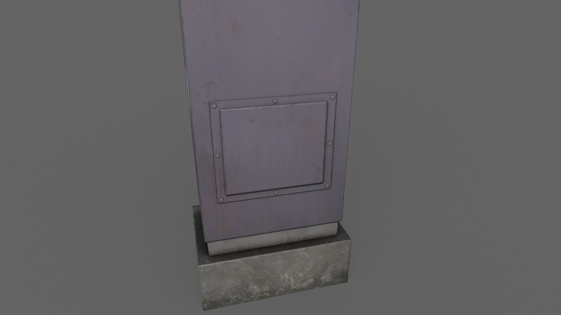 PBR Electric Box V2-Clean-Rusty Low-poly 3D model_25