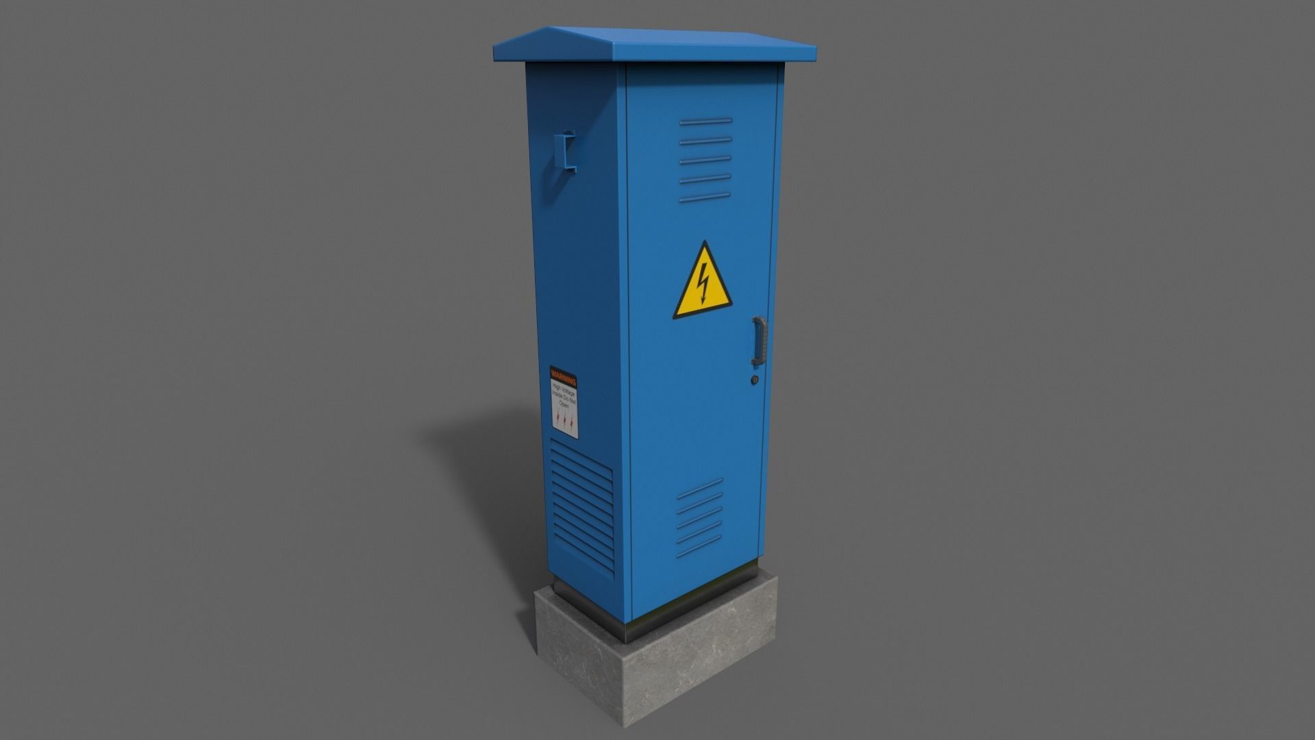 PBR Electric Box V2-Clean-Rusty Low-poly 3D model_12