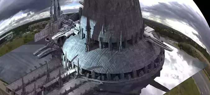 Sci-Fi City winter Kit bash 3