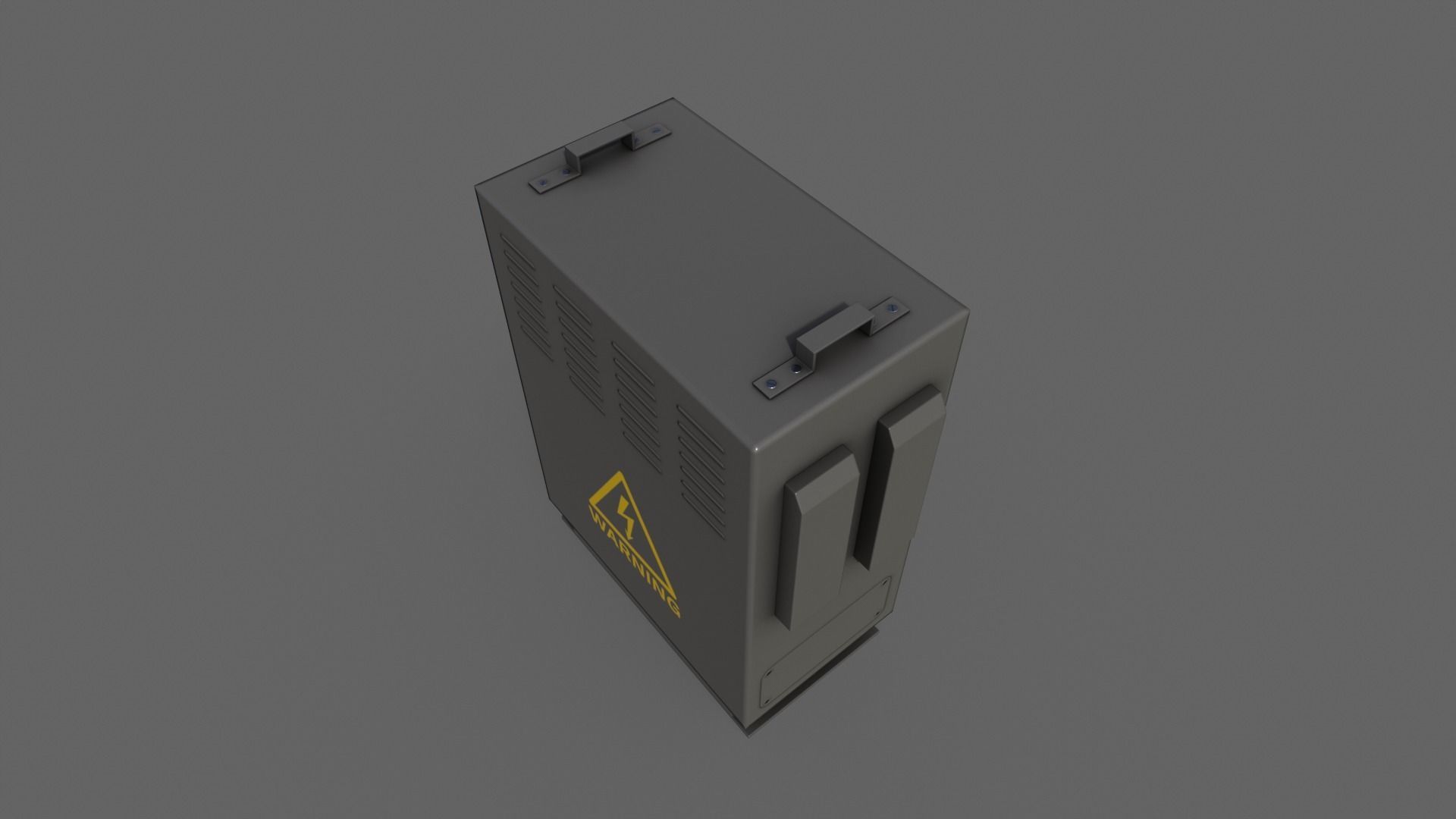 PBR Electric Box V3-Clean-Rusty Low-poly 3D model_13