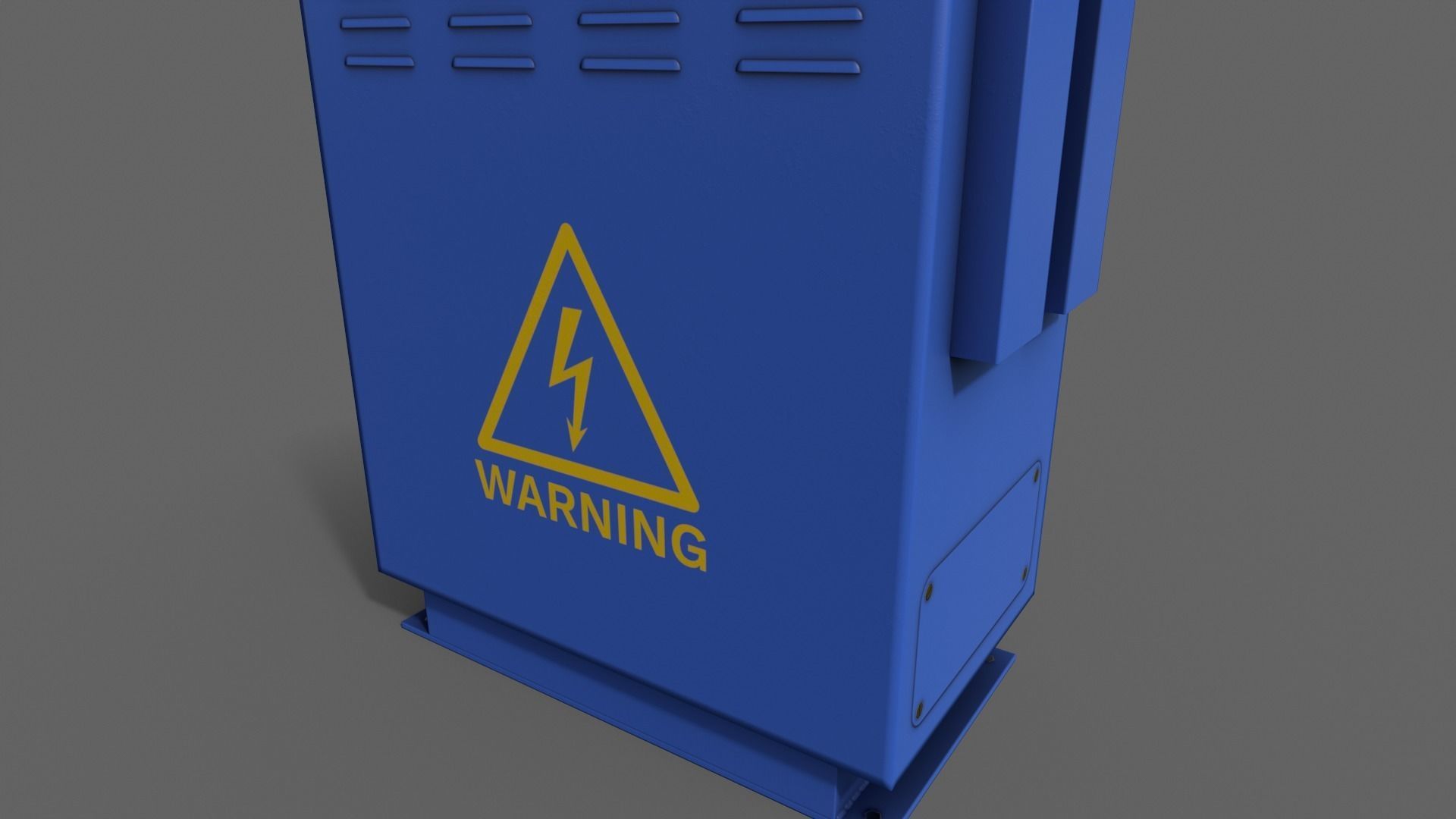 PBR Electric Box V3-Clean-Rusty Low-poly 3D model_15