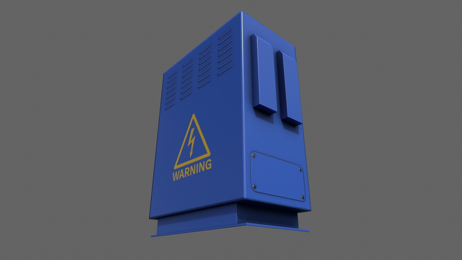 PBR Electric Box V3-Clean-Rusty Low-poly 3D model_14