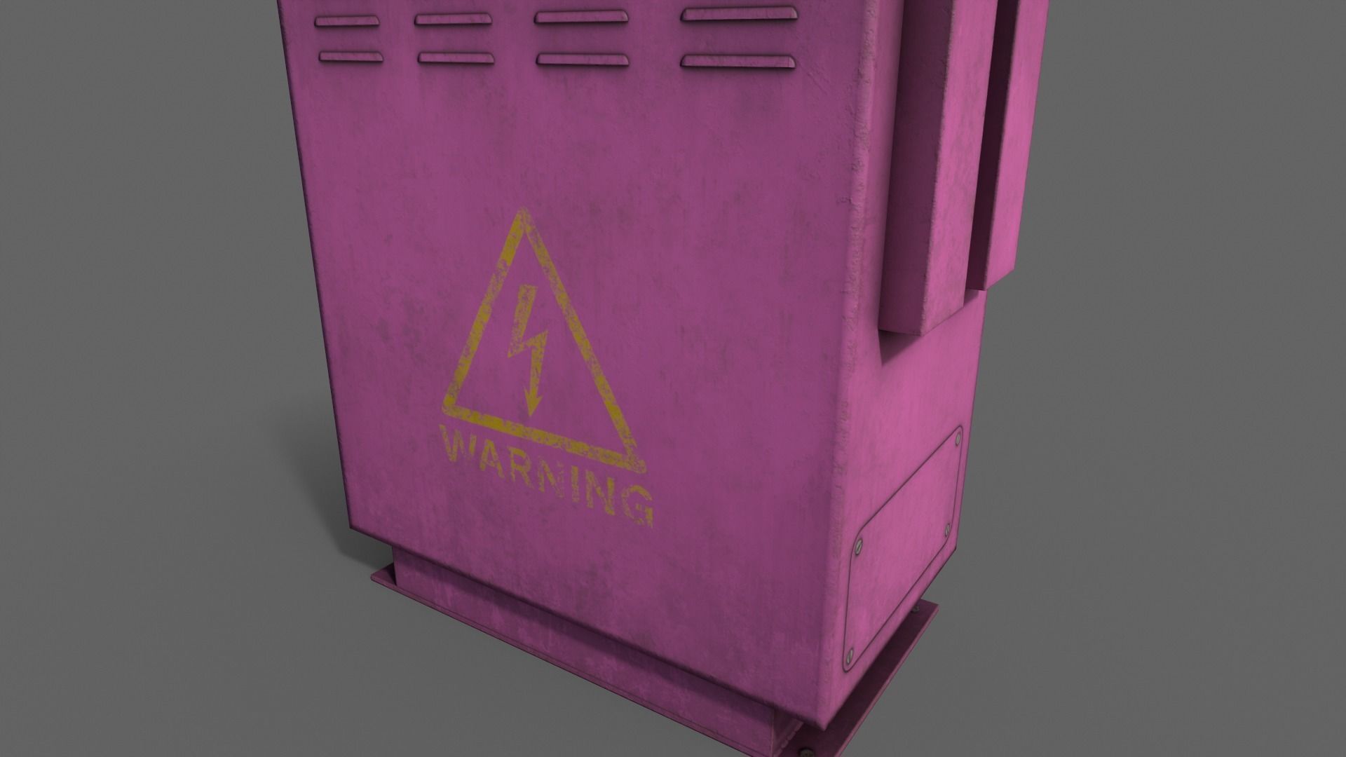 PBR Electric Box V3-Clean-Rusty Low-poly 3D model_22