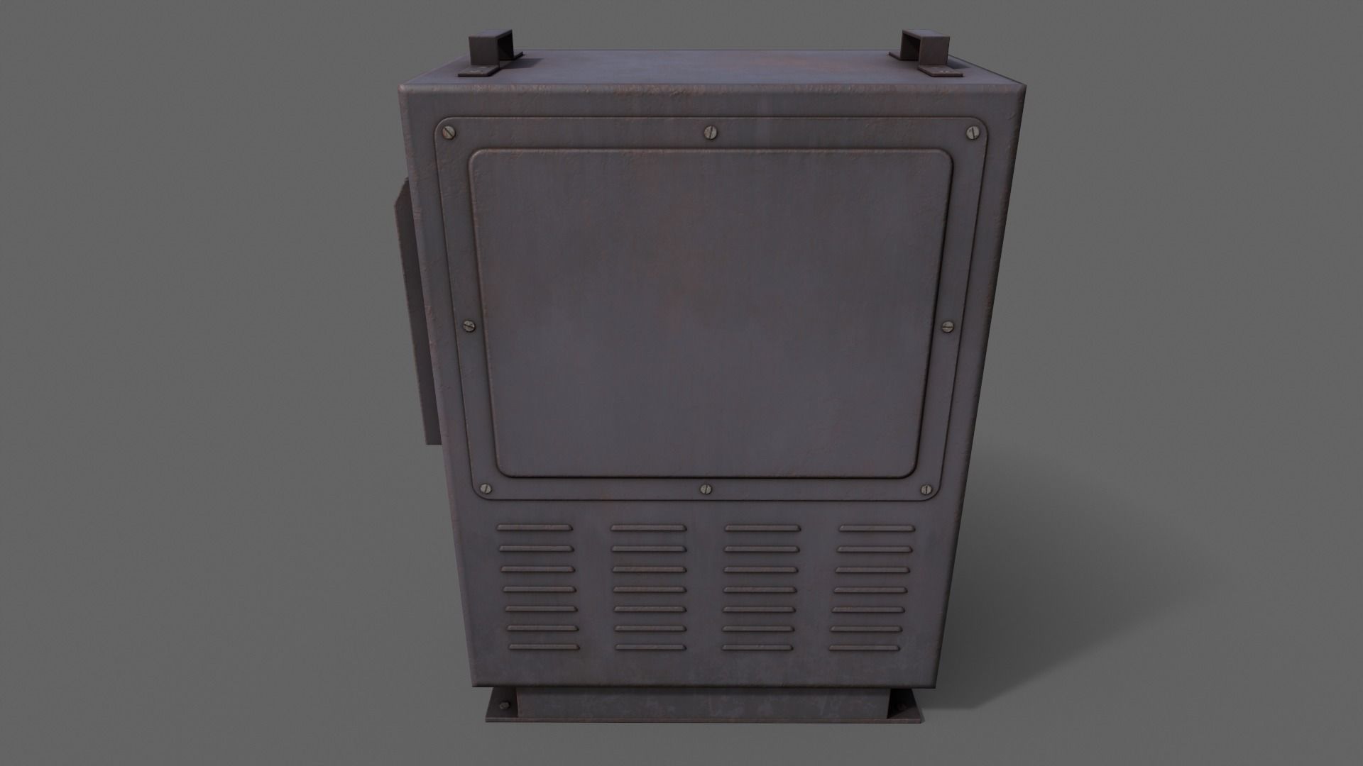 PBR Electric Box V3-Clean-Rusty Low-poly 3D model_24