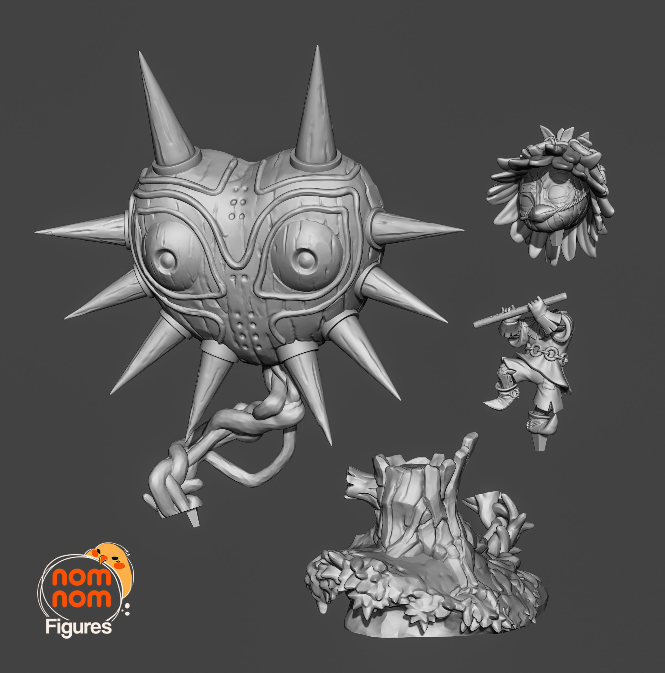 Majora Skull Kid - Zelda 3D print model_2