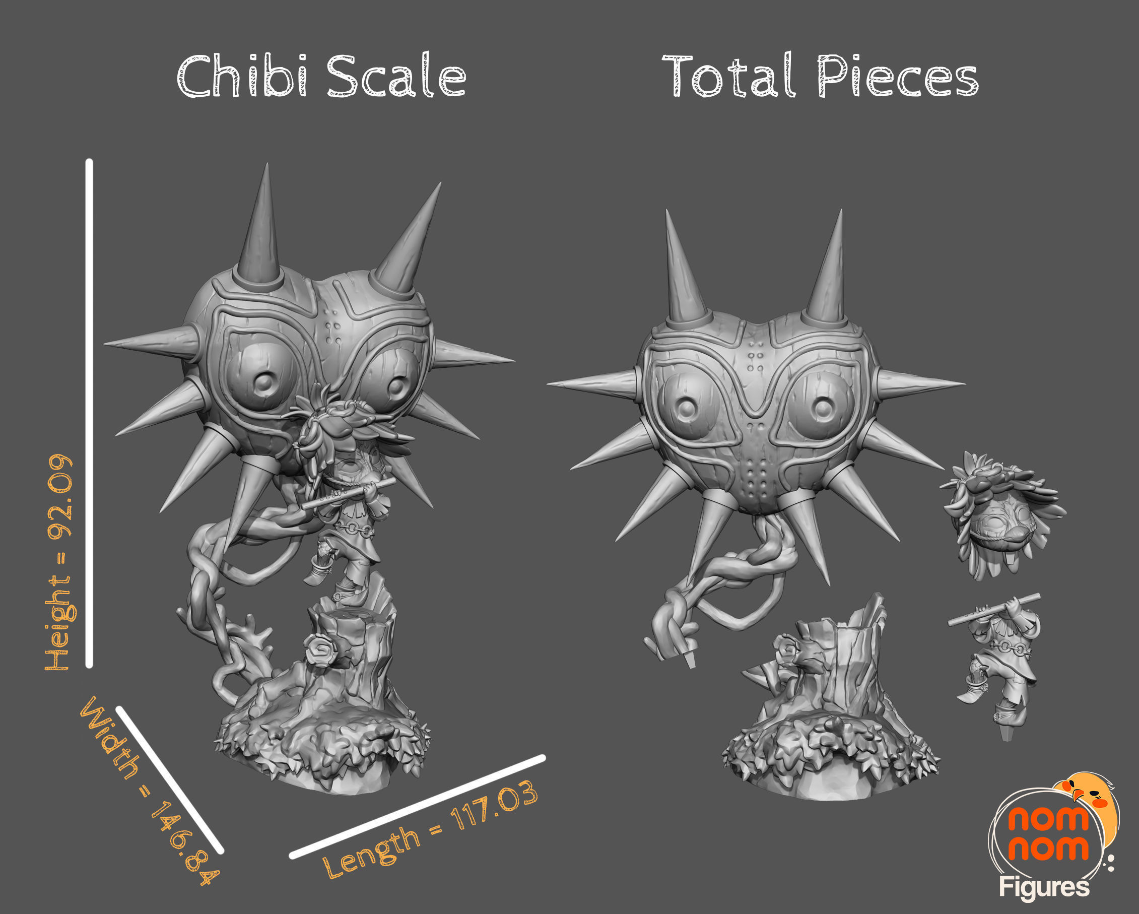 Majora Skull Kid - Zelda 3D print model_3