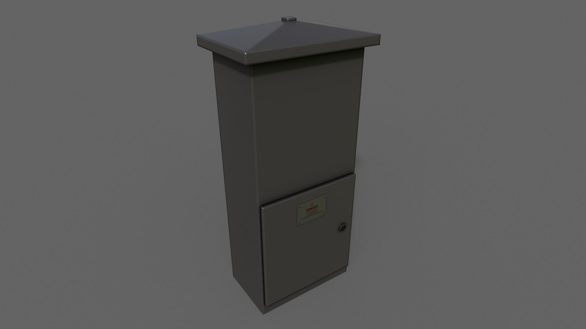 PBR Electric Box V4-Clean-Rusty Low-poly 3D model_12