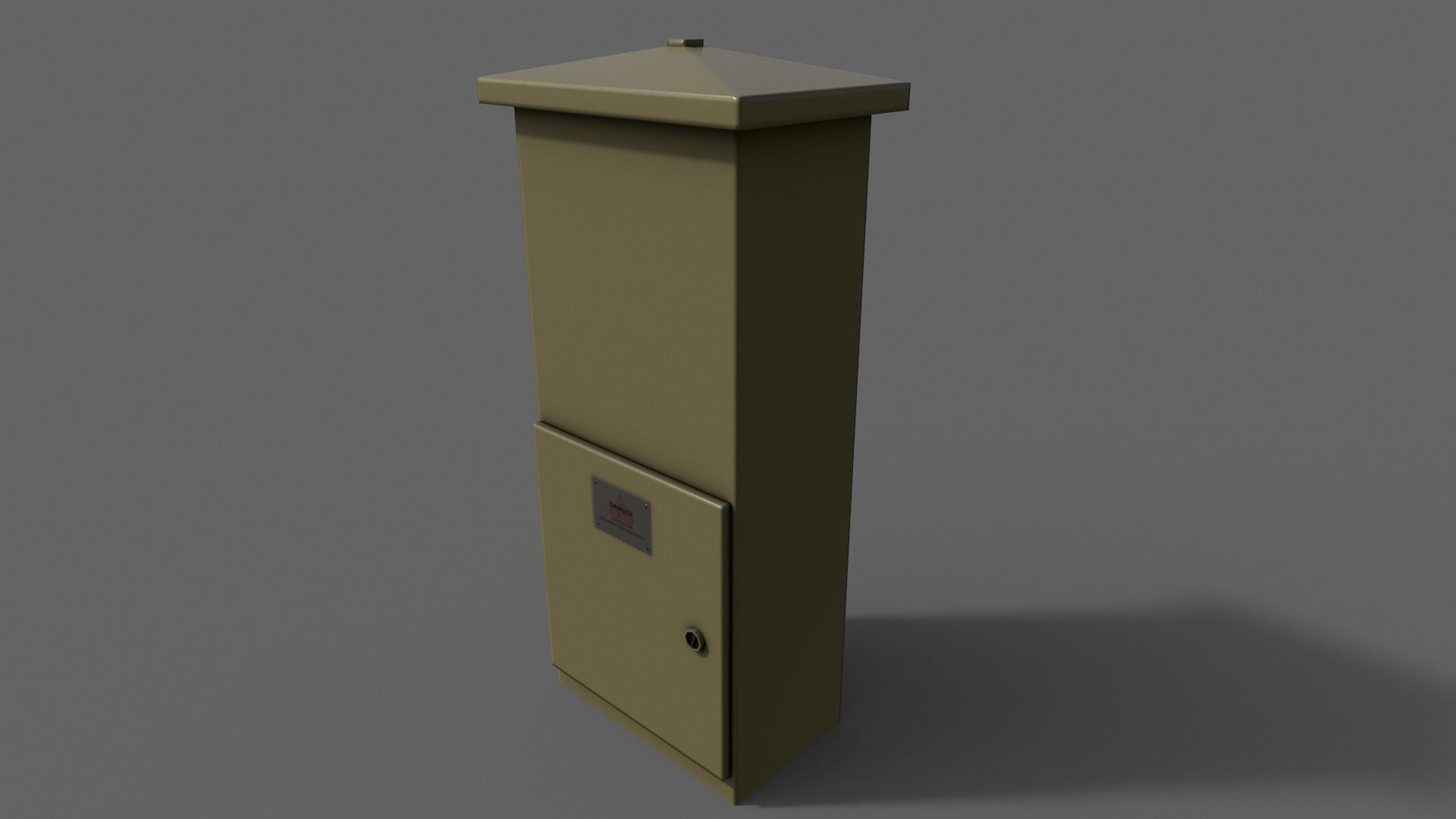PBR Electric Box V4-Clean-Rusty Low-poly 3D model_17