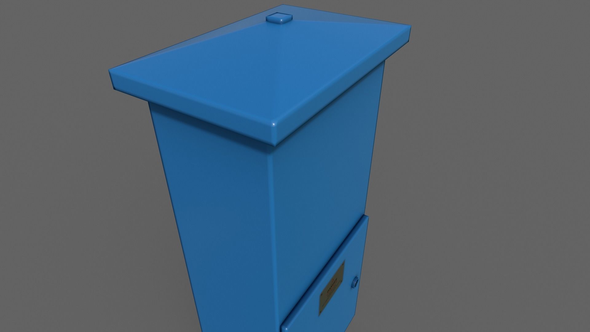 PBR Electric Box V4-Clean-Rusty Low-poly 3D model_14