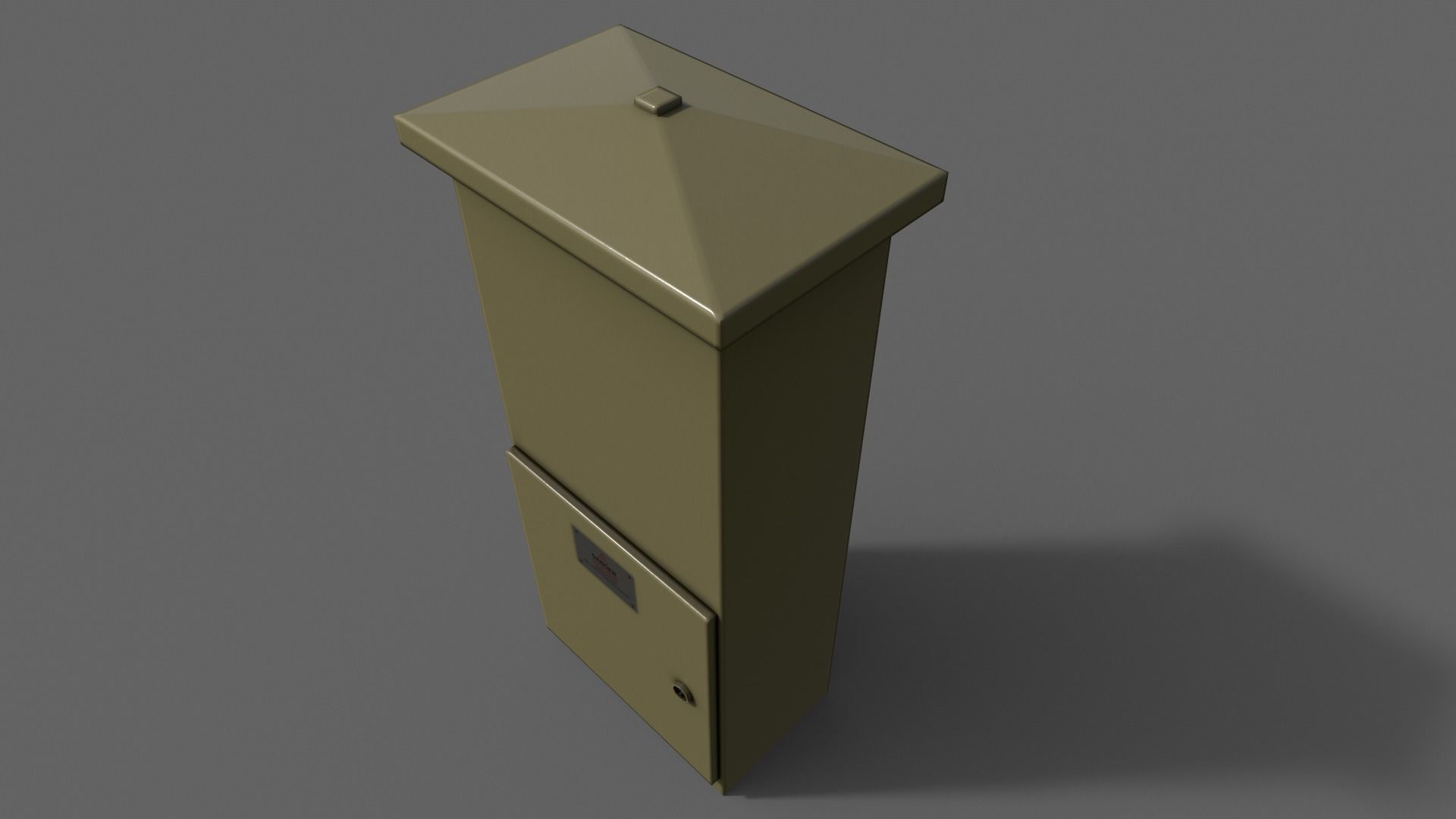 PBR Electric Box V4-Clean-Rusty Low-poly 3D model_16