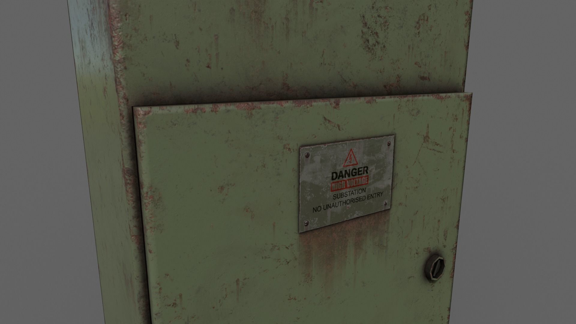 PBR Electric Box V4-Clean-Rusty Low-poly 3D model_20