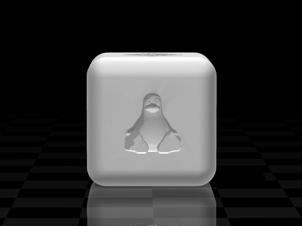 Operating Systems dice 3D print model_1