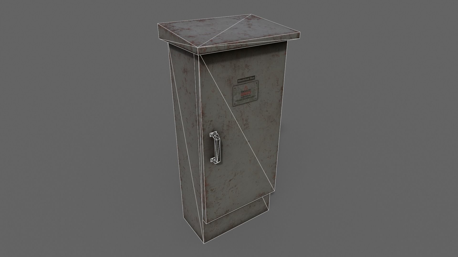 PBR Electric Box Clean-Rusty 3D Model Collection_15