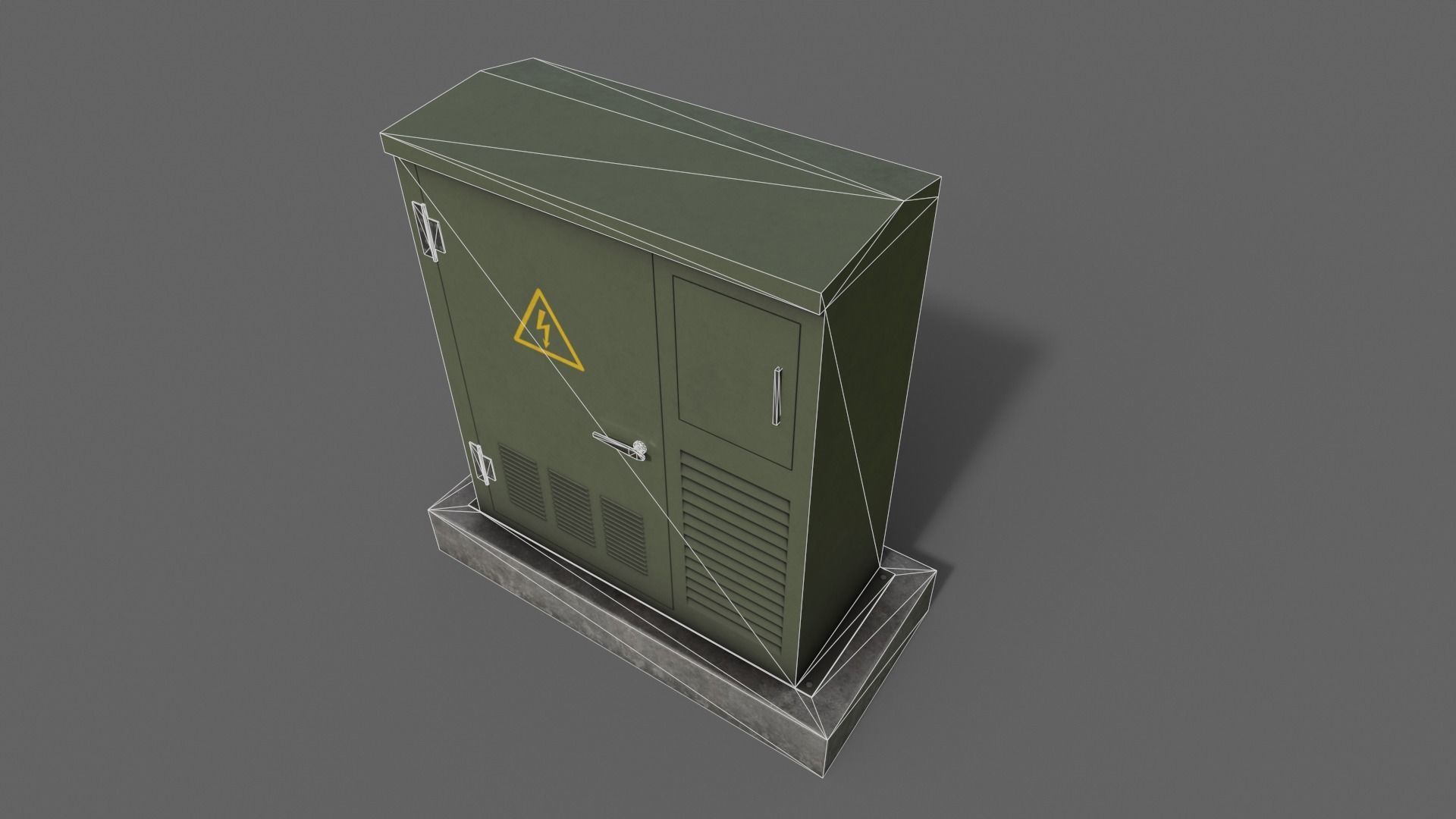 PBR Electric Box Clean-Rusty 3D Model Collection_11