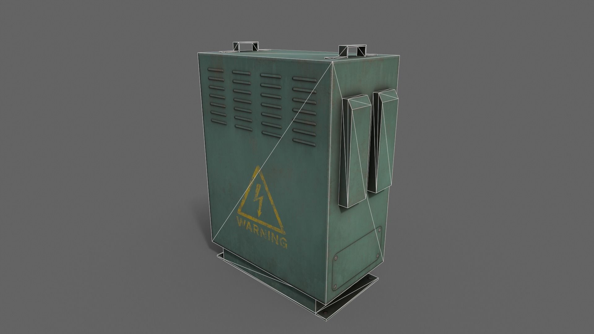 PBR Electric Box Clean-Rusty 3D Model Collection_13