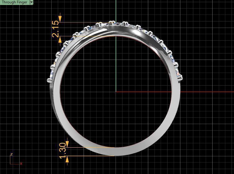 Diamond Ring Crossover 3D print model_6