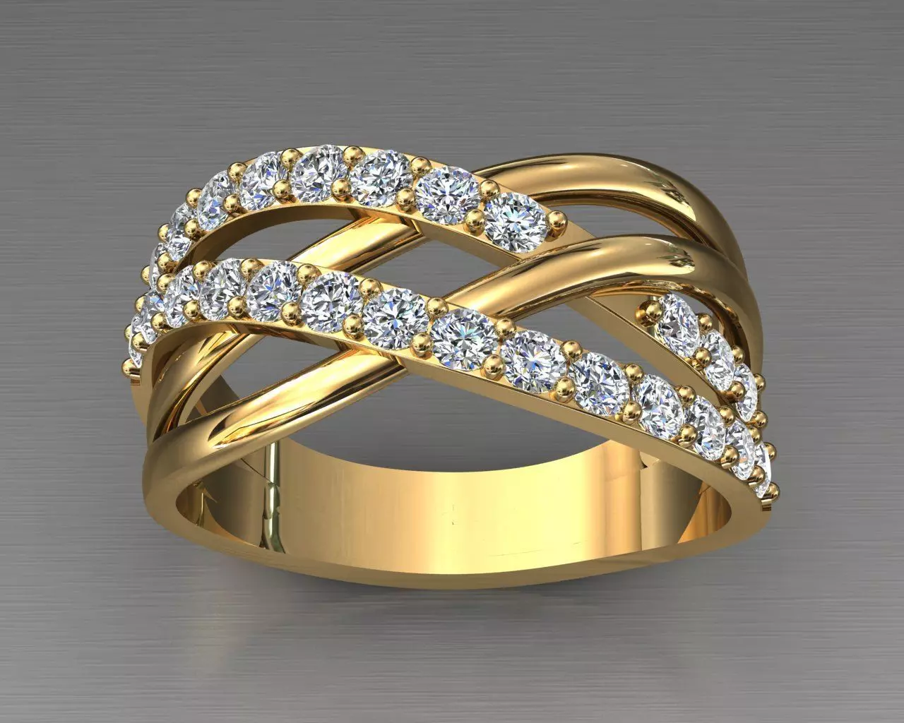 Diamond Ring Crossover 3D print model_0