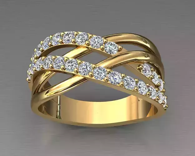 Diamond Ring Crossover 3D print model