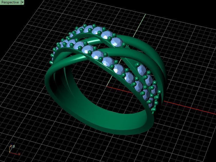 Diamond Ring Crossover 3D print model_16