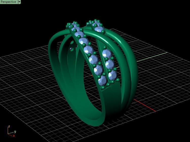 Diamond Ring Crossover 3D print model_20