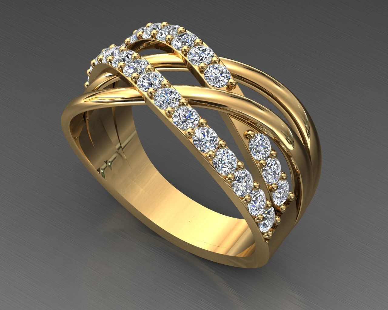 Diamond Ring Crossover 3D print model_24