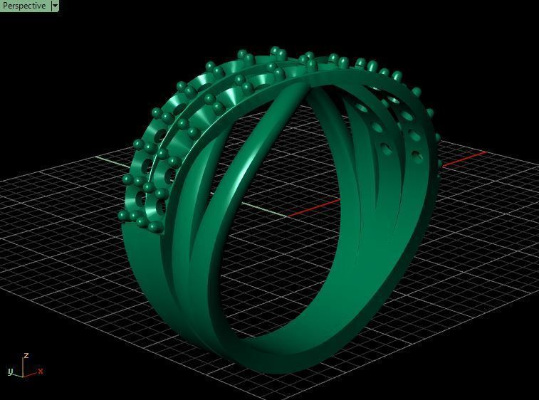 Diamond Ring Crossover 3D print model_19