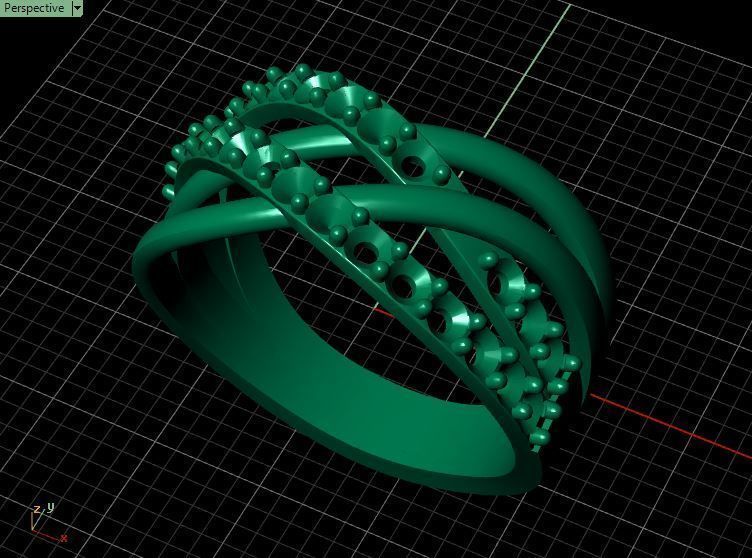 Diamond Ring Crossover 3D print model_17