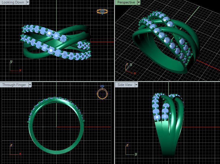 Diamond Ring Crossover 3D print model_15