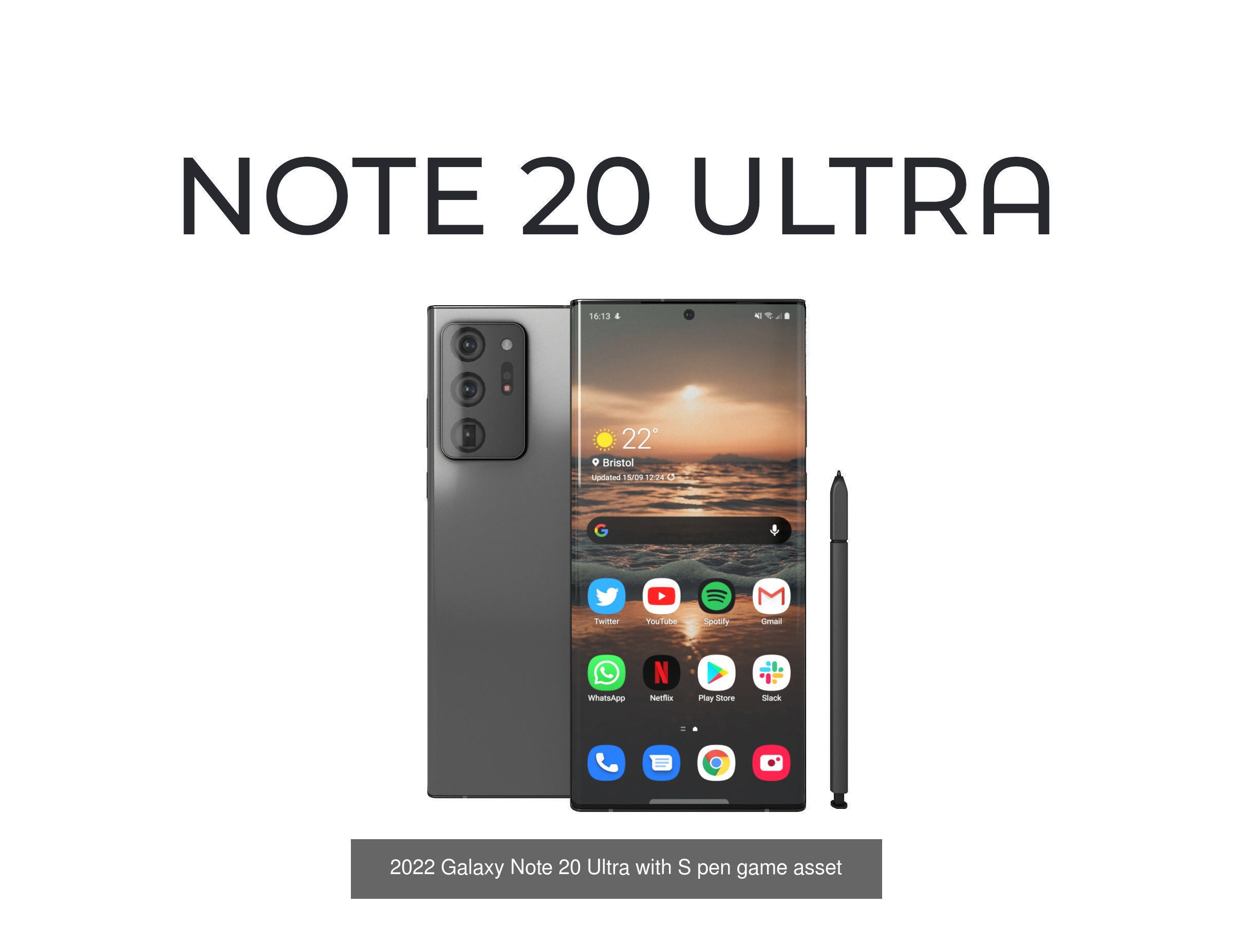 pbr lowpoly modern phone pack for games 3D Model Collection_4