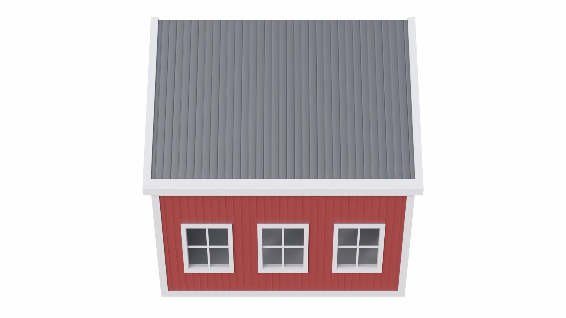 Barn Workshop Low-poly 3D model_7