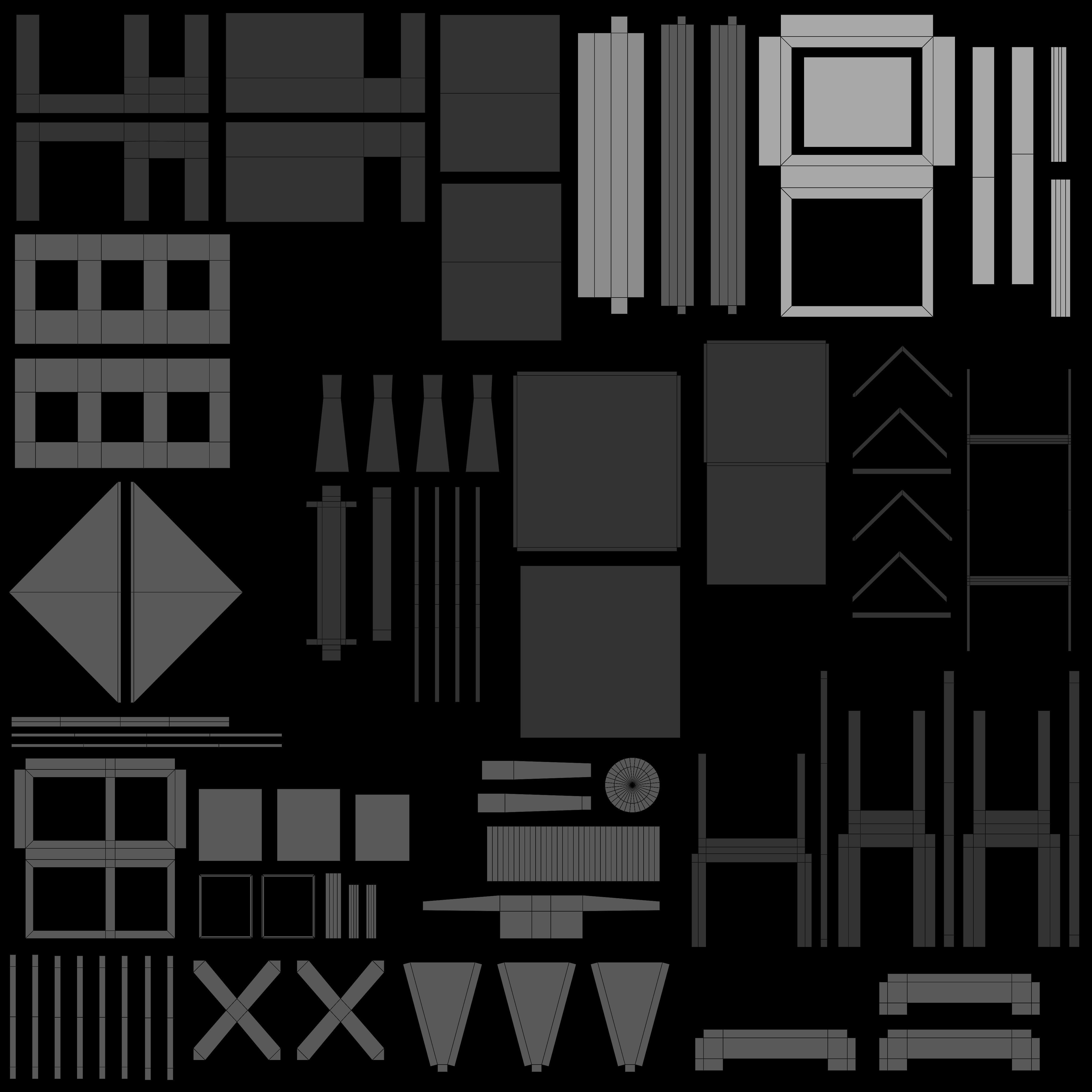 Barn Workshop Low-poly 3D model_19