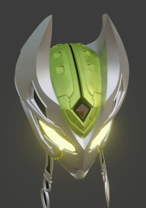 Dark Giant Carmaera Karumila 3D printable helmet 3D print model_4