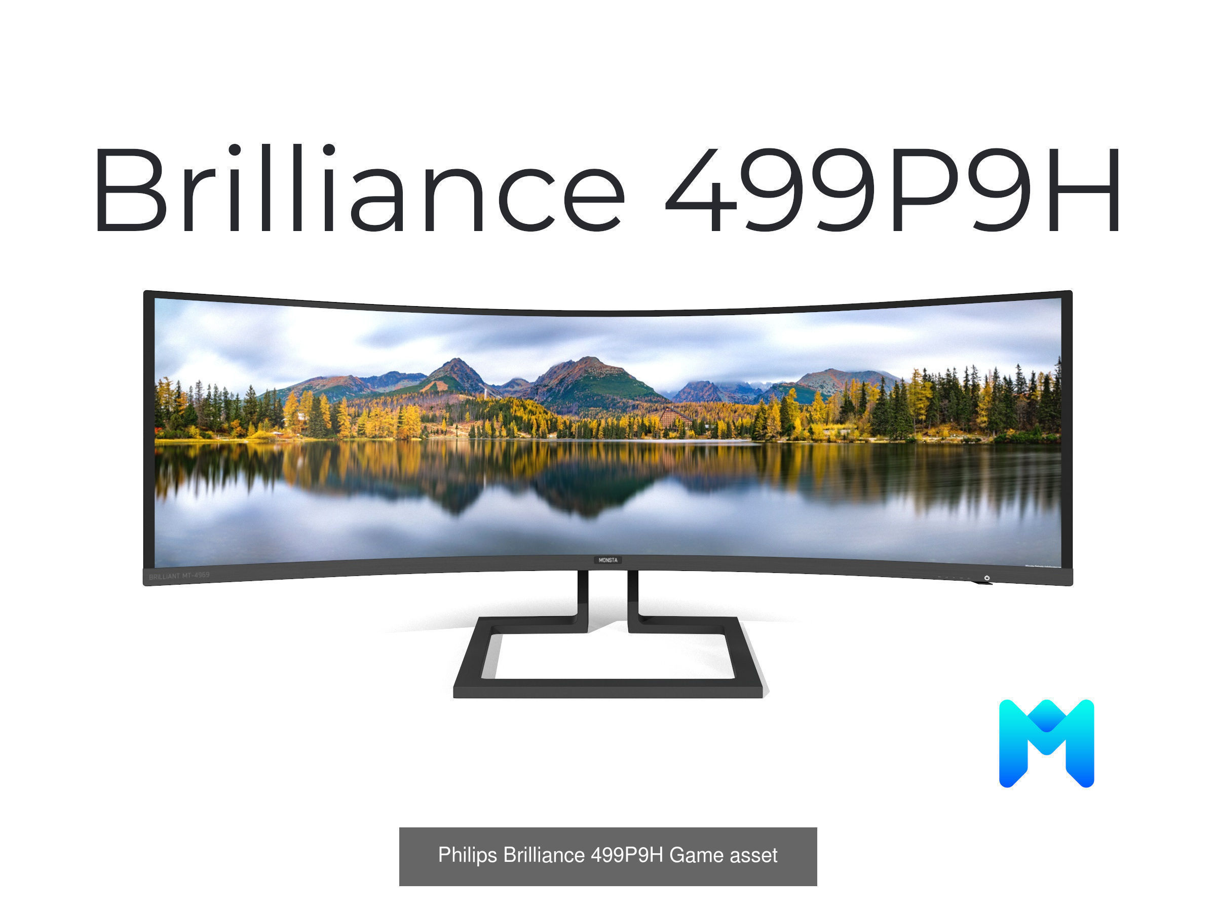 pbr lowpoly pc monitor game asset pack 3D Model Collection_3