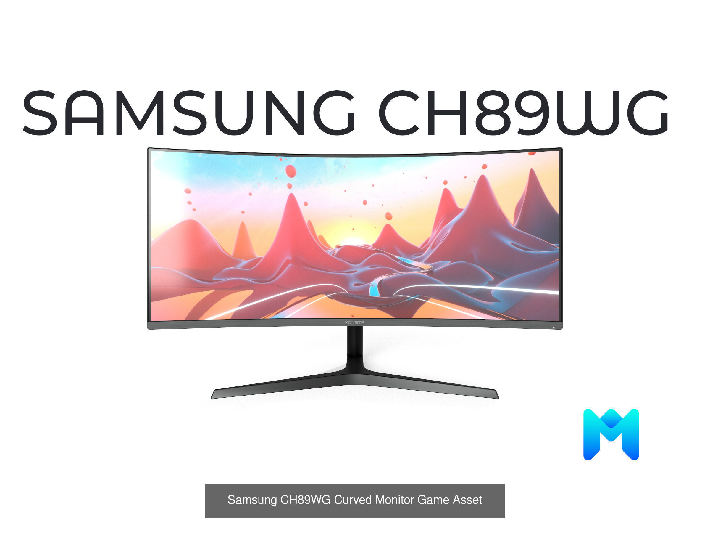 pbr lowpoly pc monitor game asset pack 3D Model Collection_5