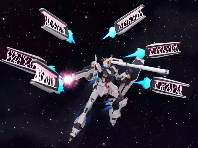Effect part for MG Nu Gundam Ver Ka 3D print model
