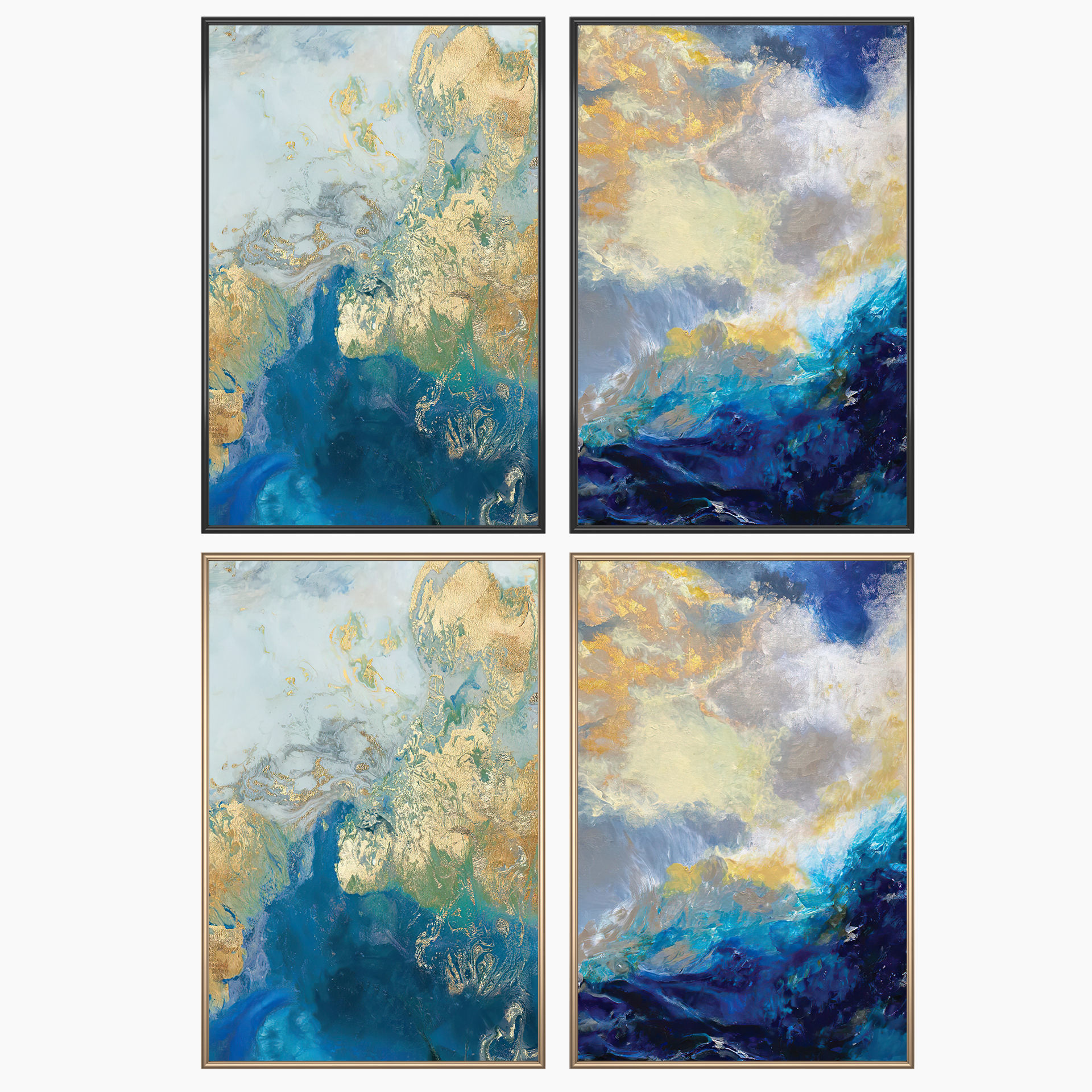 Wall Art Set 3867 3D model_1