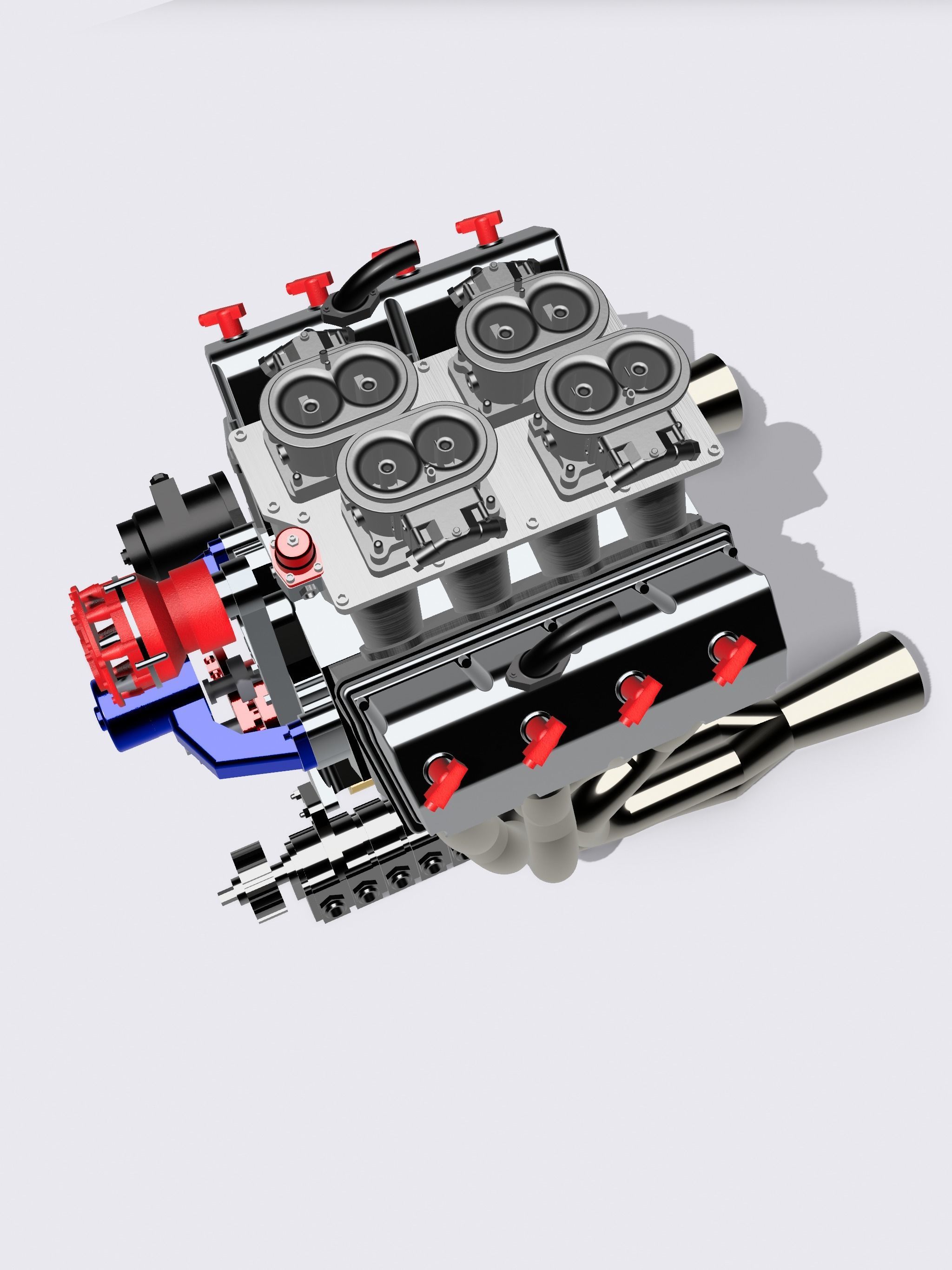 PRO STOCK HEMI COMPLETE HIGH DETAIL 3D PRINT MODEL 3D print model_9