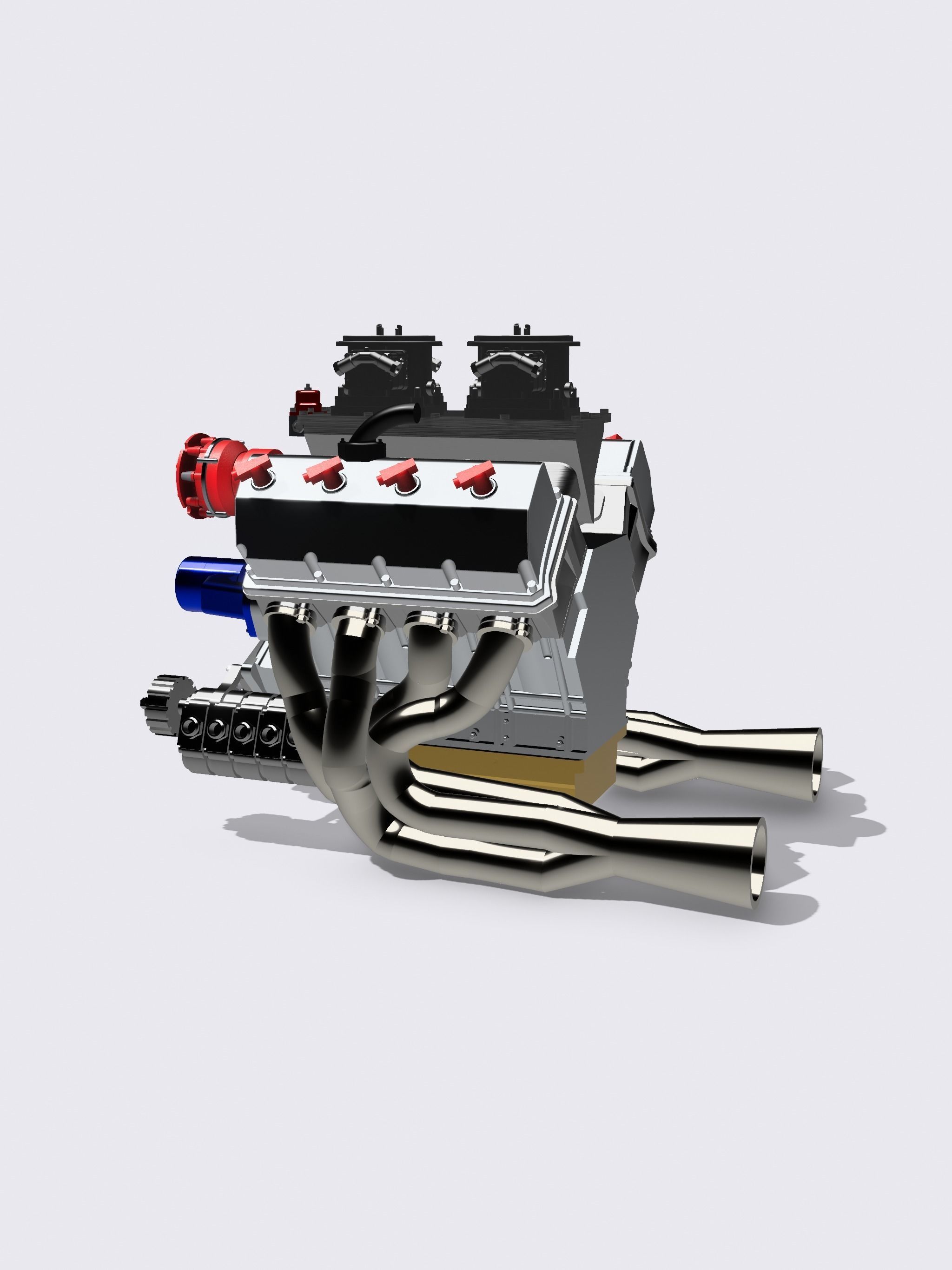 PRO STOCK HEMI COMPLETE HIGH DETAIL 3D PRINT MODEL 3D print model_10