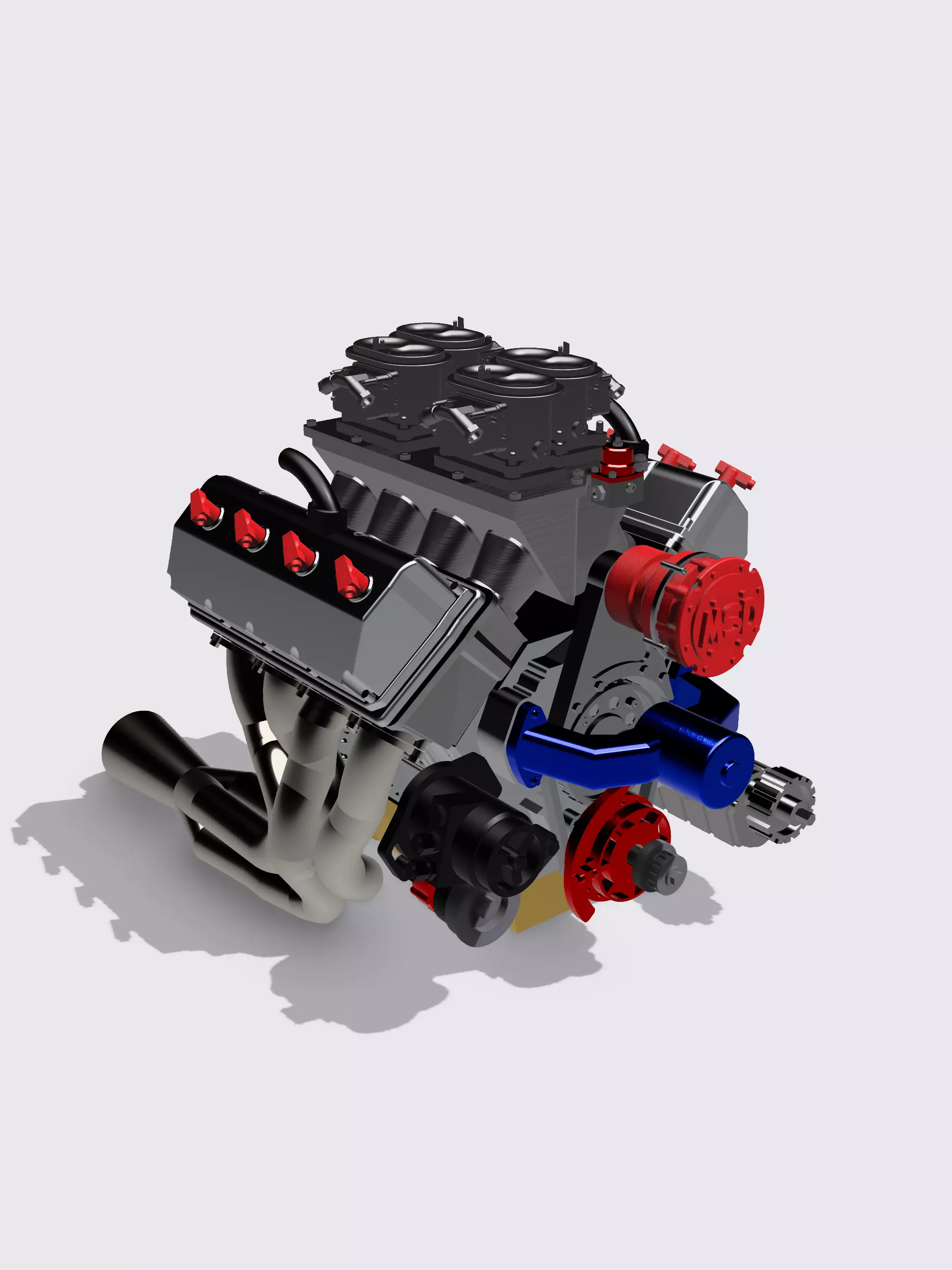 PRO STOCK HEMI COMPLETE HIGH DETAIL 3D PRINT MODEL 3D print model_0