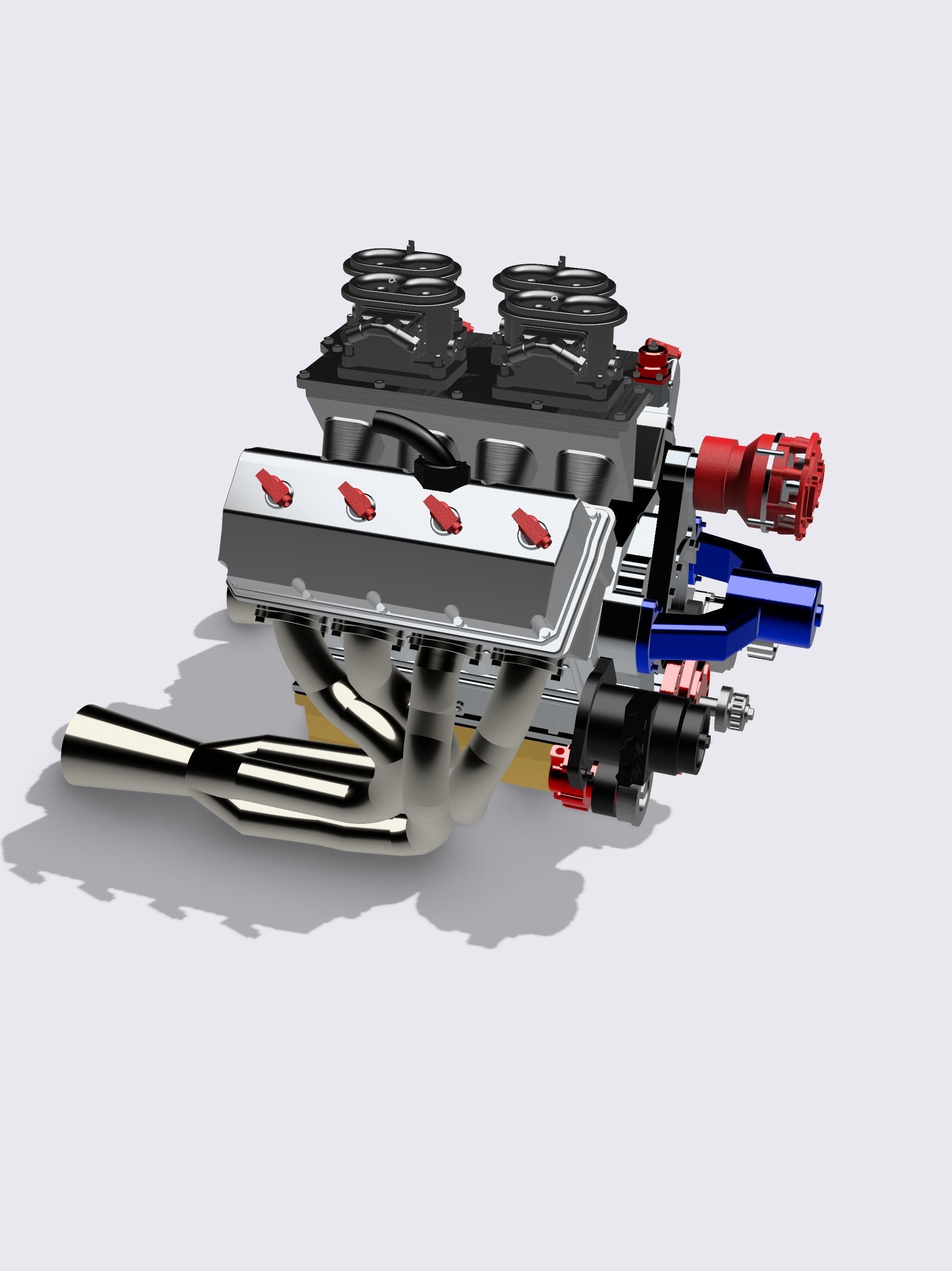 PRO STOCK HEMI COMPLETE HIGH DETAIL 3D PRINT MODEL 3D print model_12