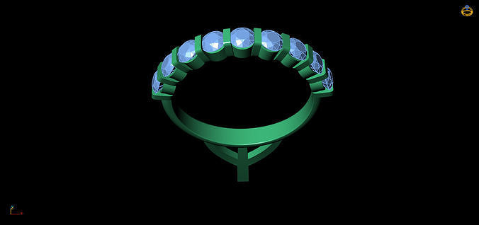Diamond Ring  Free 3D print model