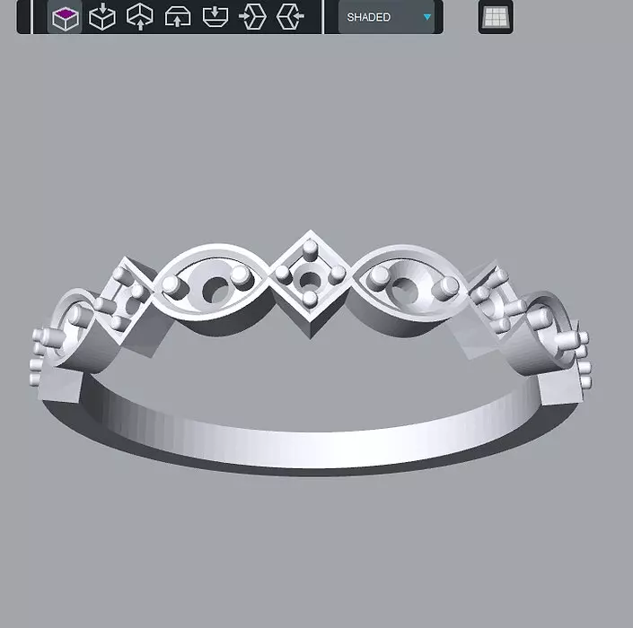 Small Diamond Ring Free 3D print model