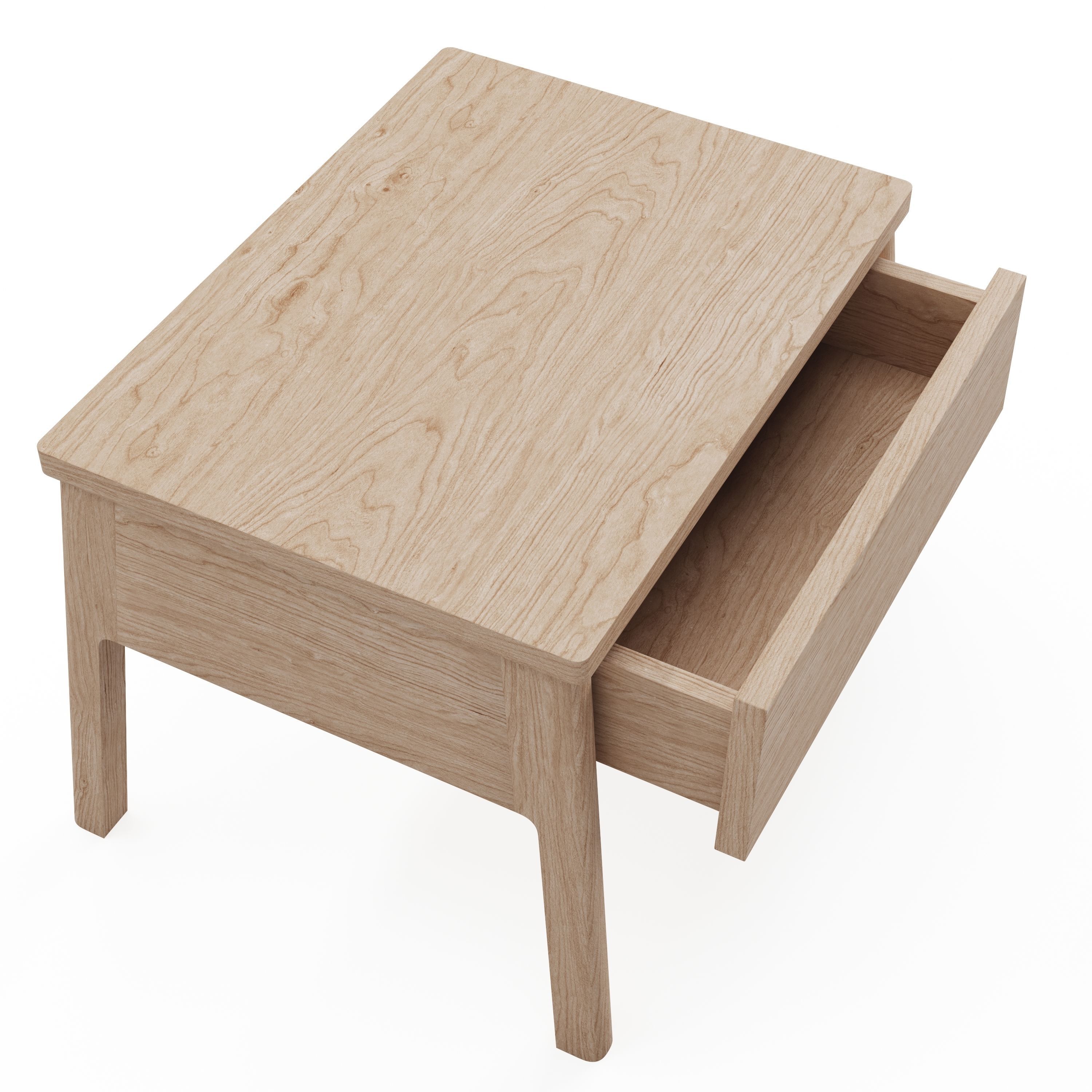 Air - Bedside Drawer Table 3D model_5