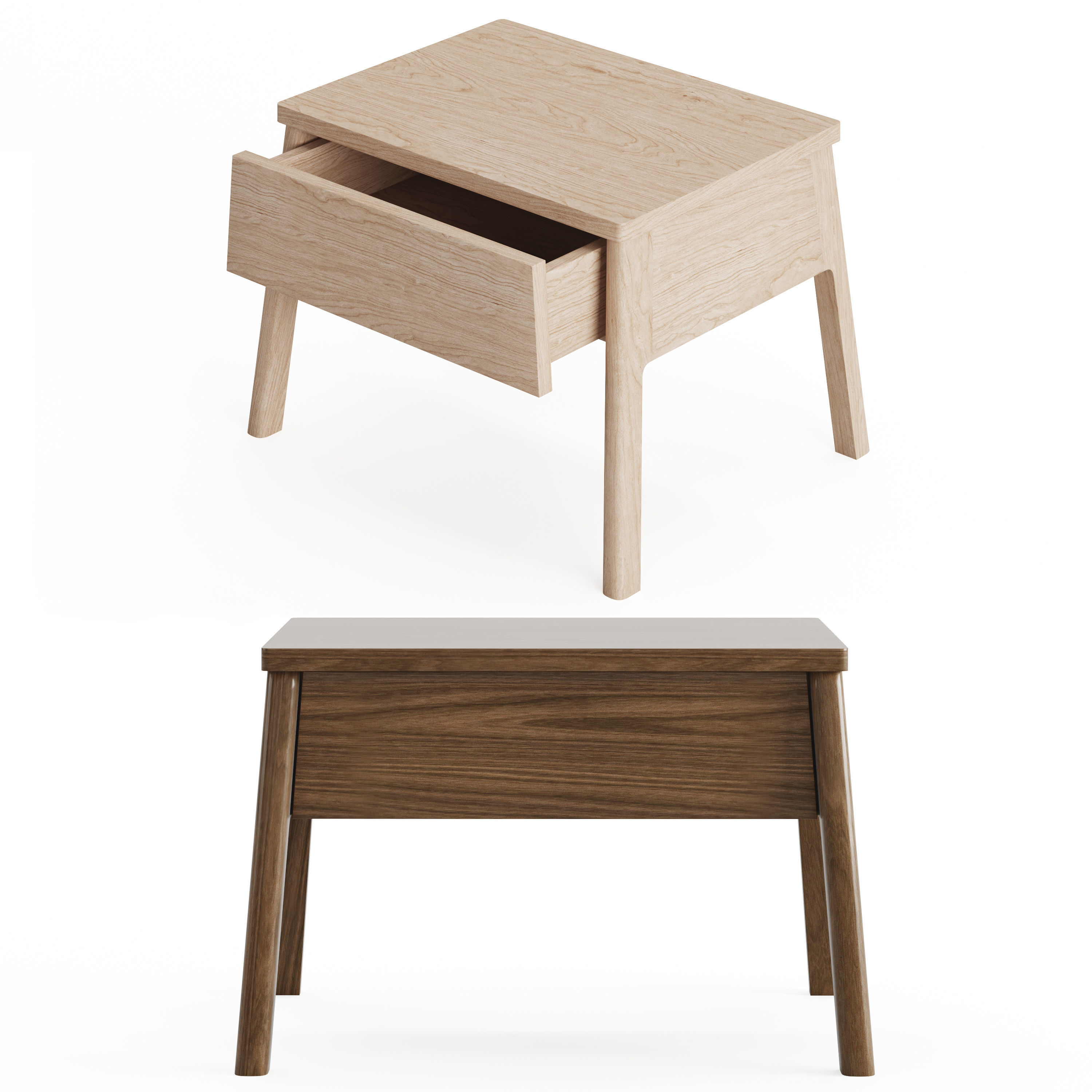 Air - Bedside Drawer Table 3D model_1
