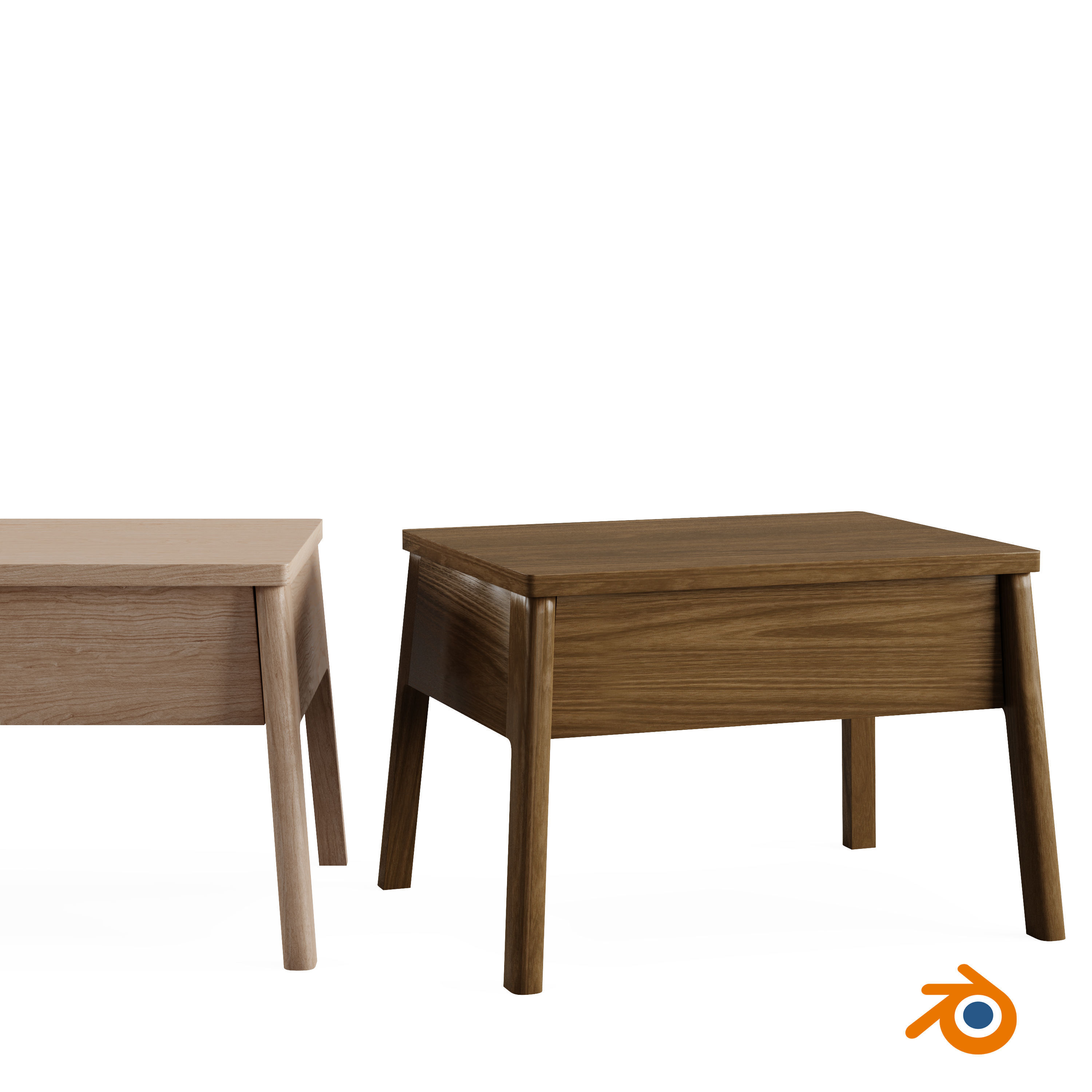 Air - Bedside Drawer Table 3D model_9