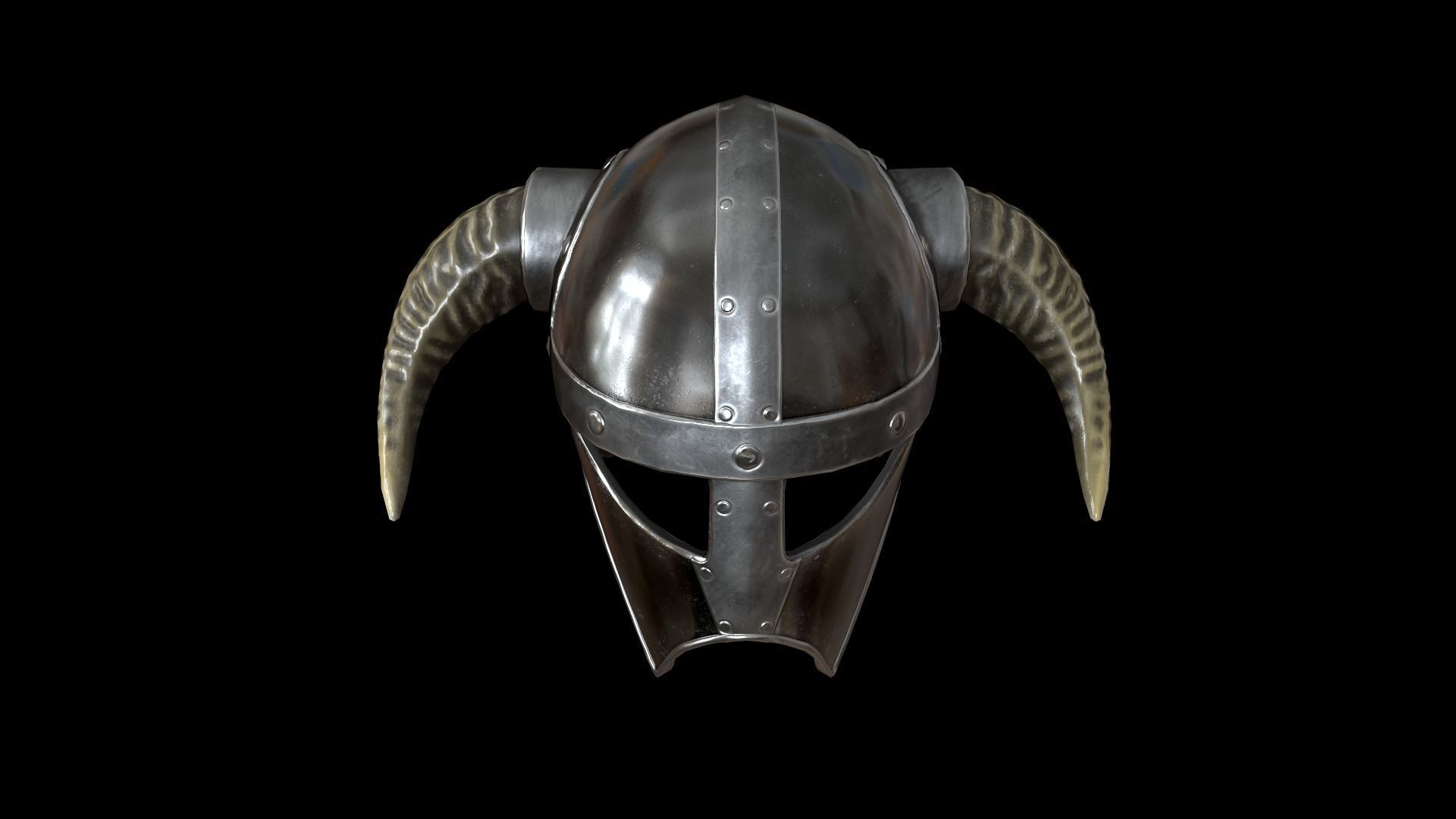Viking helmet v4 Low-poly 3D model_15