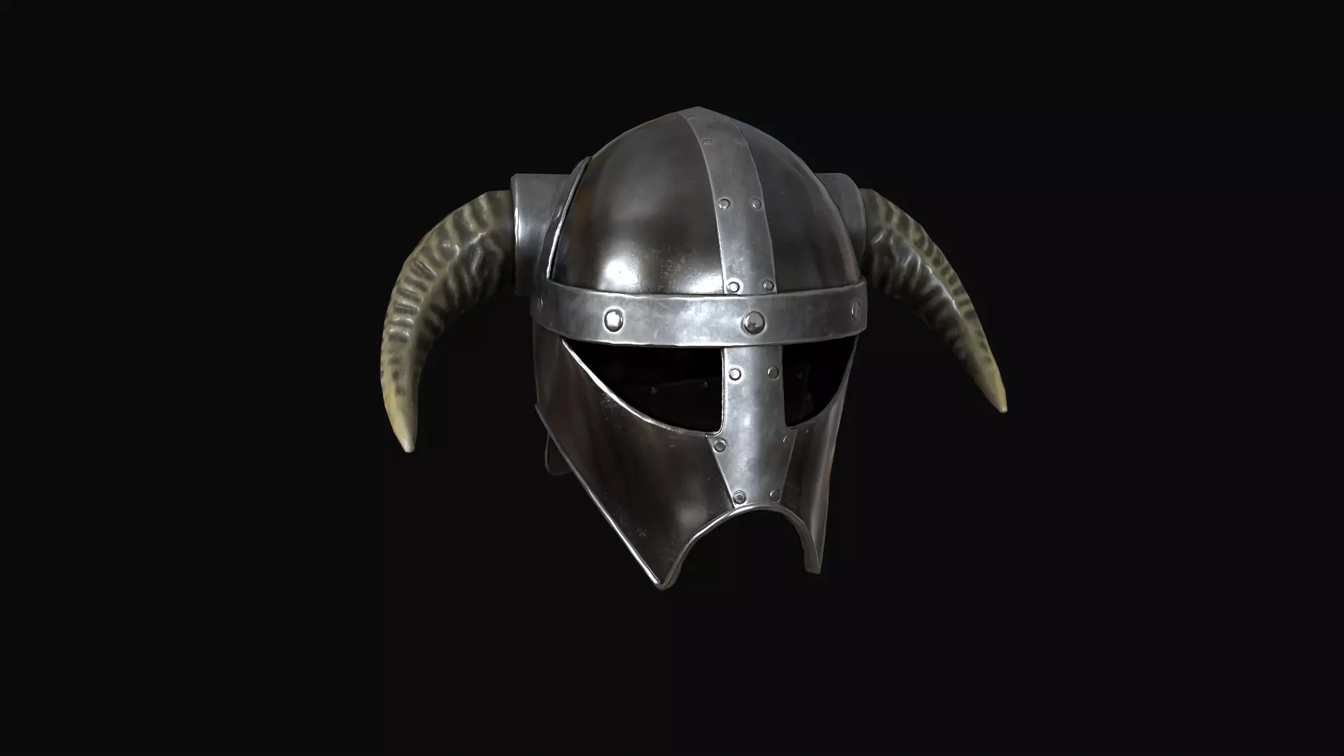 Viking helmet v4 Low-poly 3D model_0