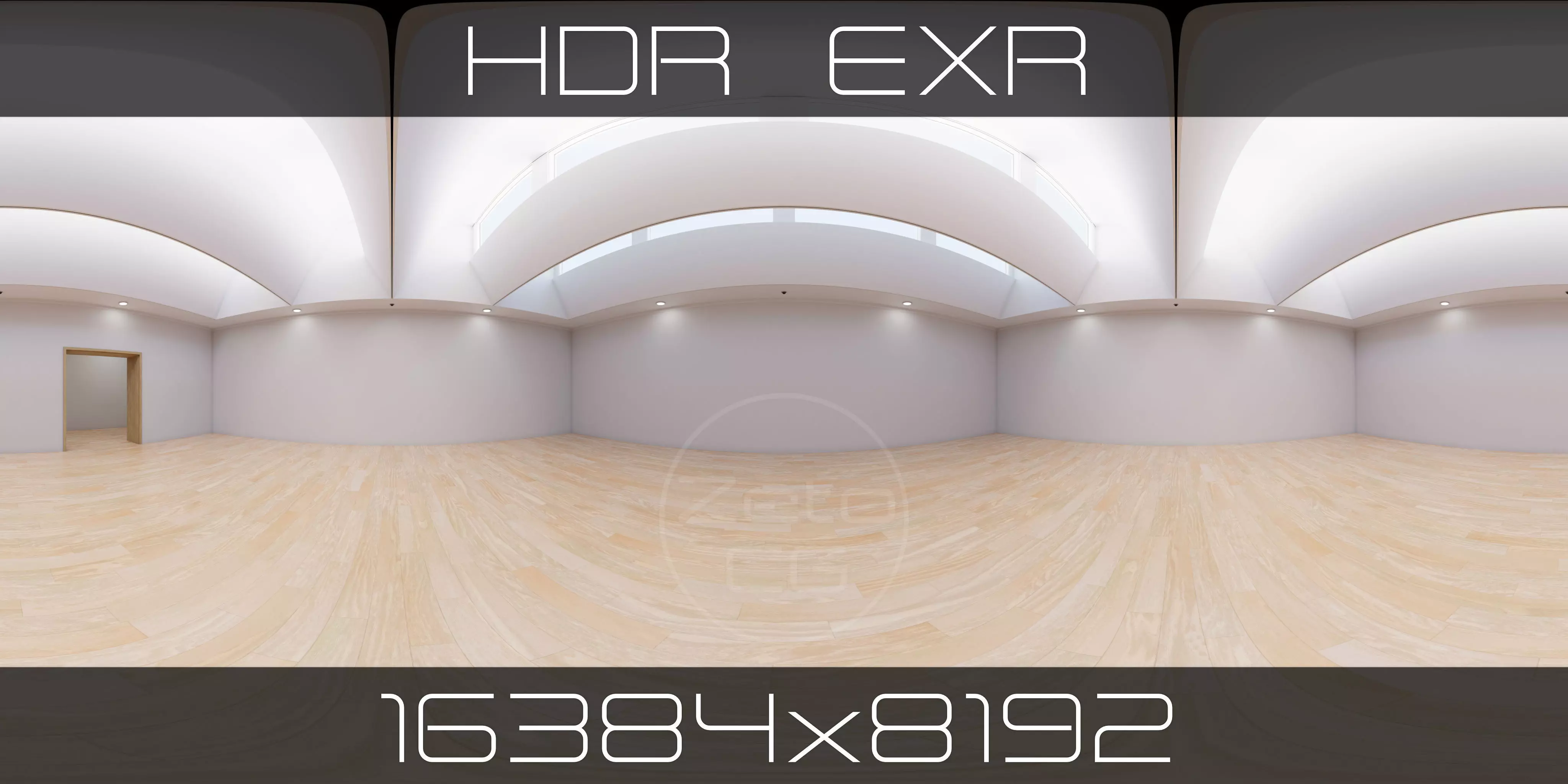 HDRI - Art Museum Gallery Interior 11 - 16384x8192 Texture_0